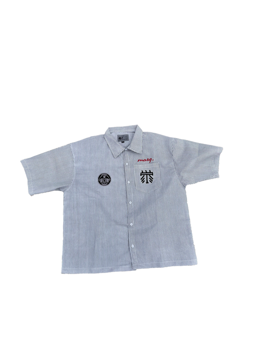 "ALTER EGO" STRIPED BUTTON SHIRT